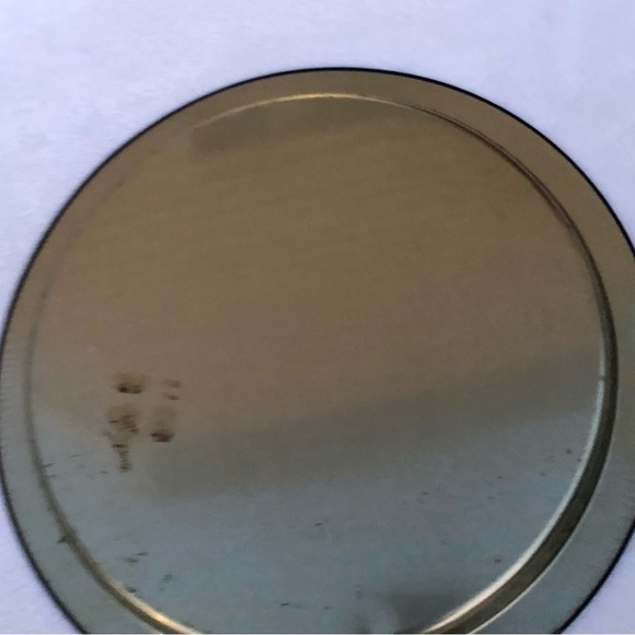 Vintage Winter Geece Goose Blue Bows Platter Round Tin - Picture 4 of 6